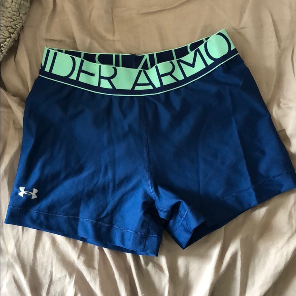 Lightly worn under armor spandex shorts